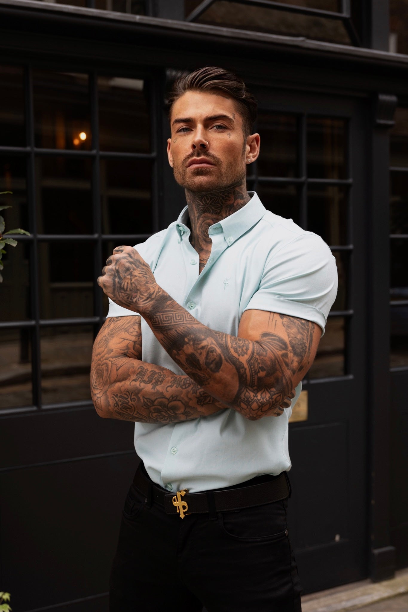 Classic Stretch Oxford Short Sleeve Mint - FS1011 (PRE ORDER 14TH AUGUST)