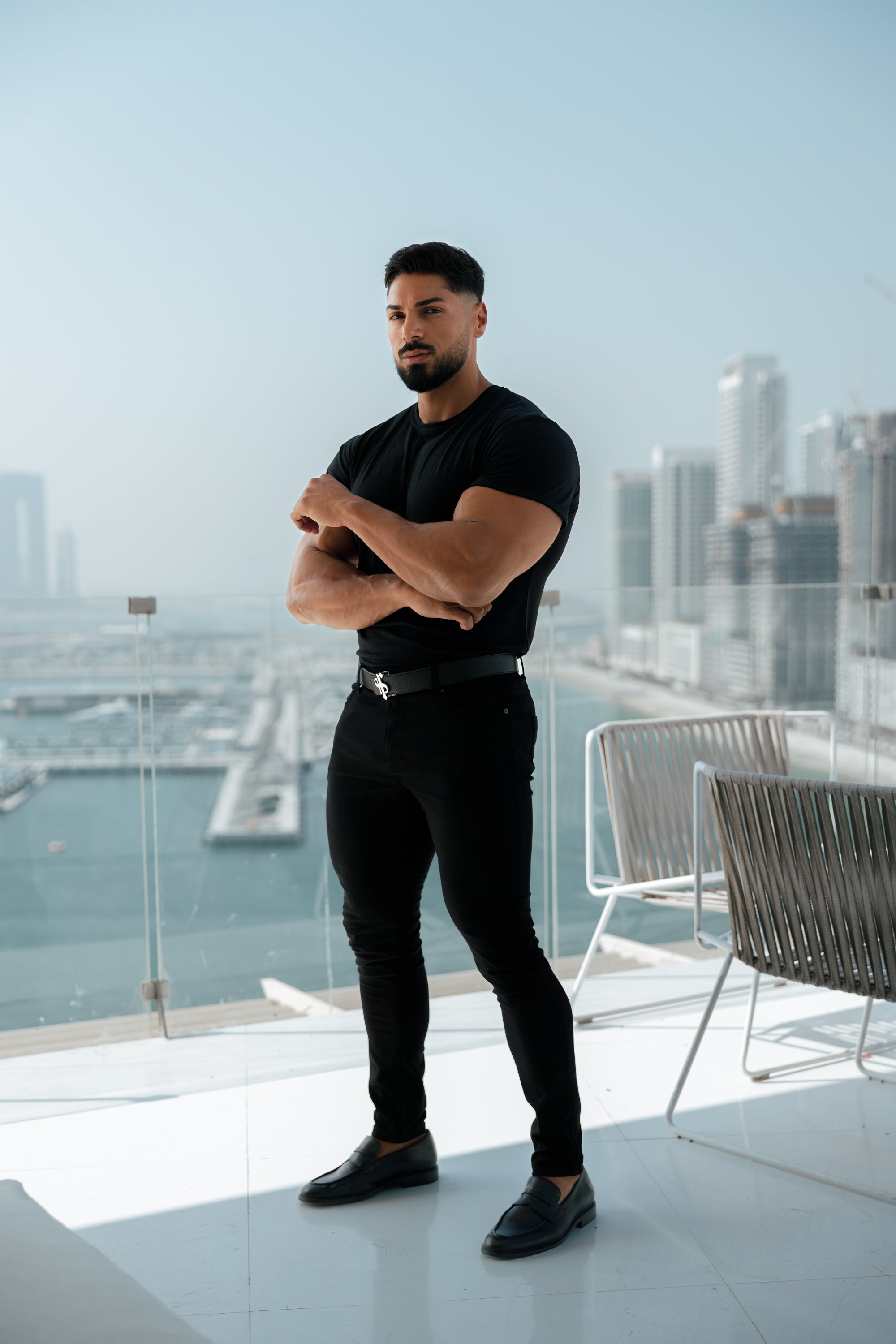 Slim Stretch Black Sateen Trousers - FSH405 (PRE ORDER 31ST AUGUST)