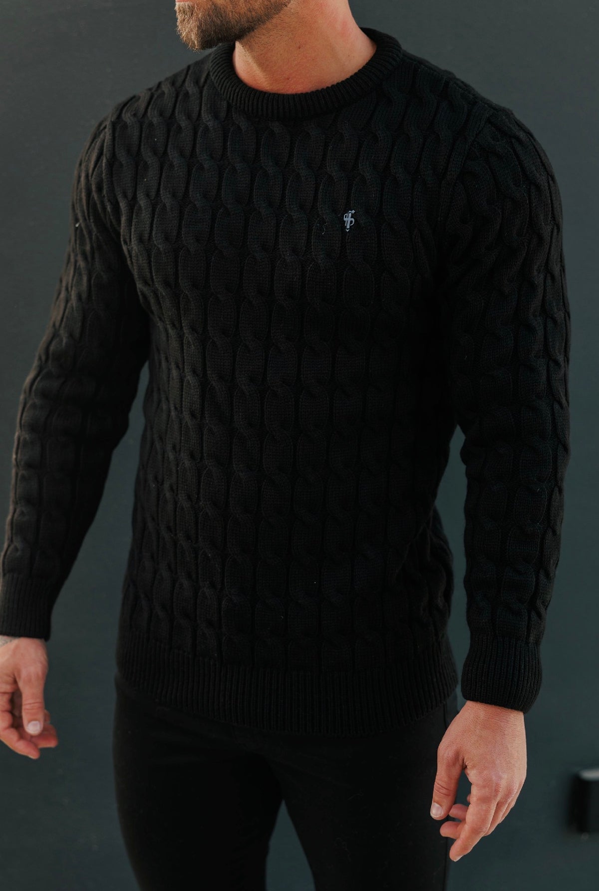 Chunky Cable Weave Knit Beige Jumper - FSA059