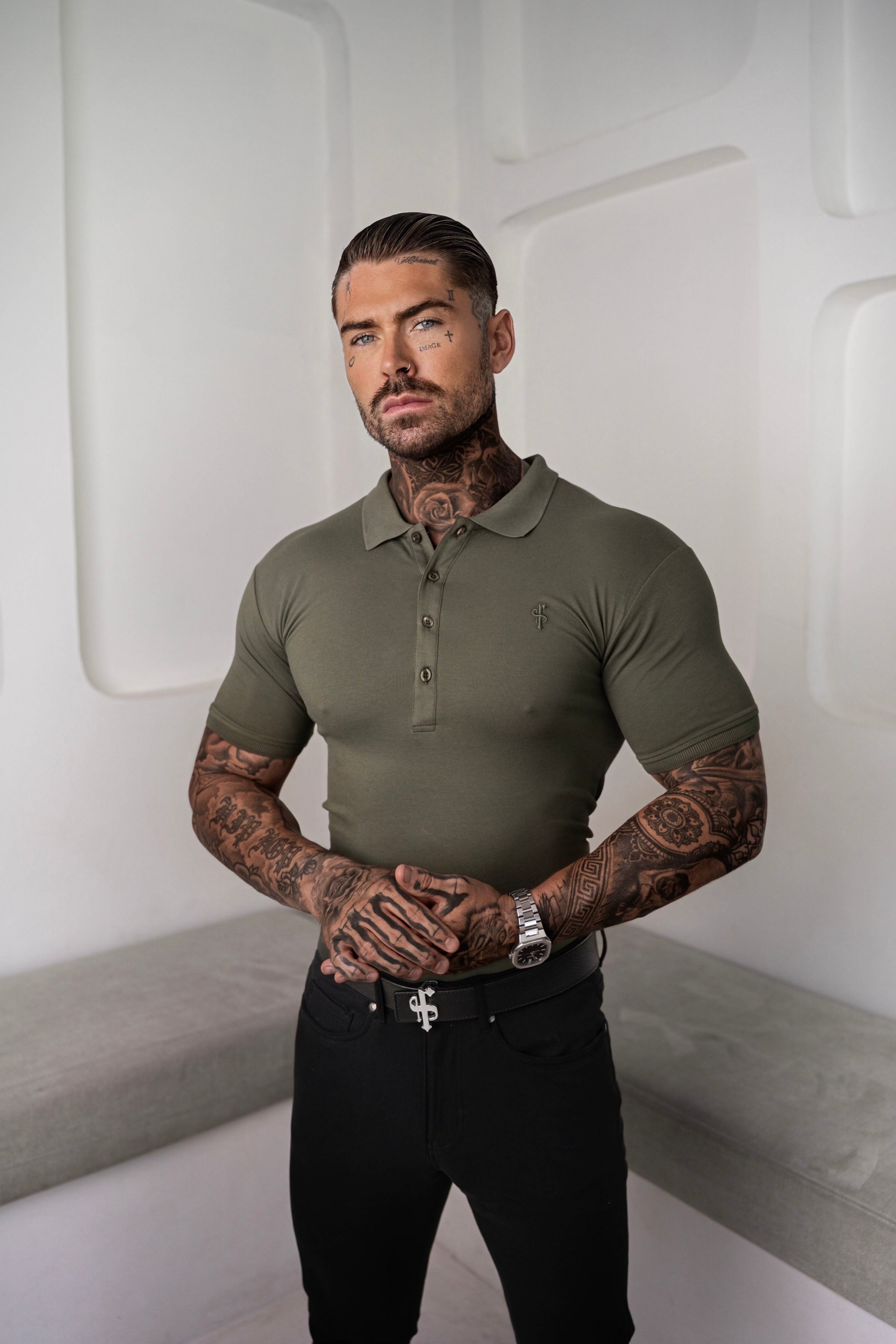 Classic Khaki Polo Shirt - FSH043 (PRE ORDER 11TH JUNE)