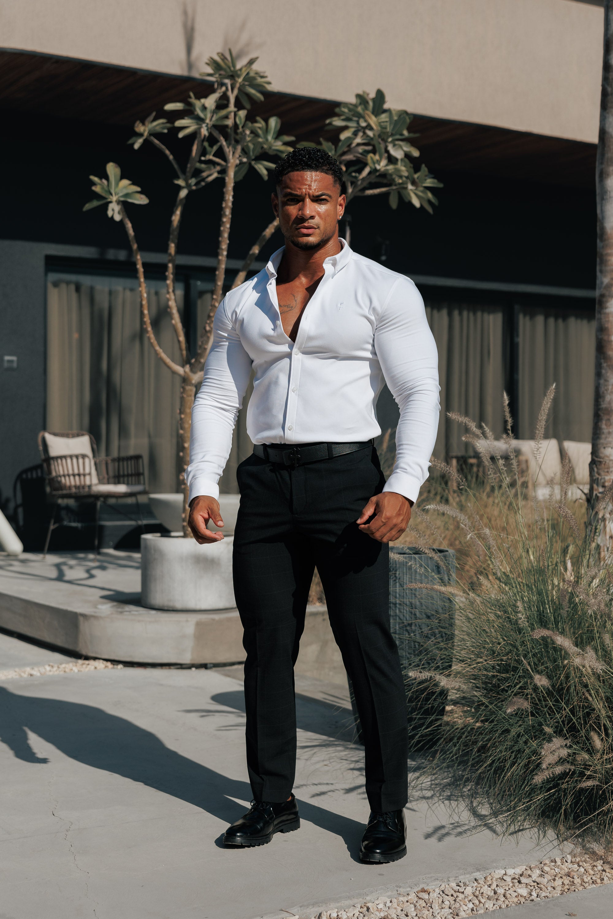 Super Slim Scuba White Long Sleeve Stretch - FS613 (PRE ORDER 30TH AUGUST)