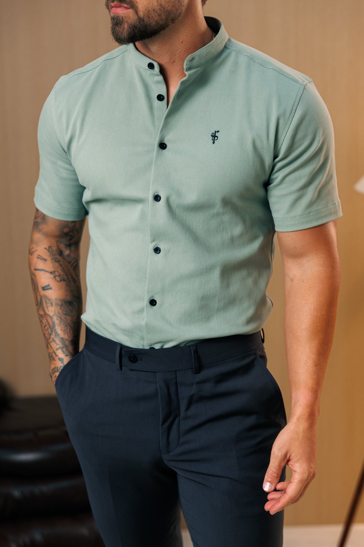 Relaxed Formal Anthracite Grey Stretch Trousers - FSTR026 RELAXED