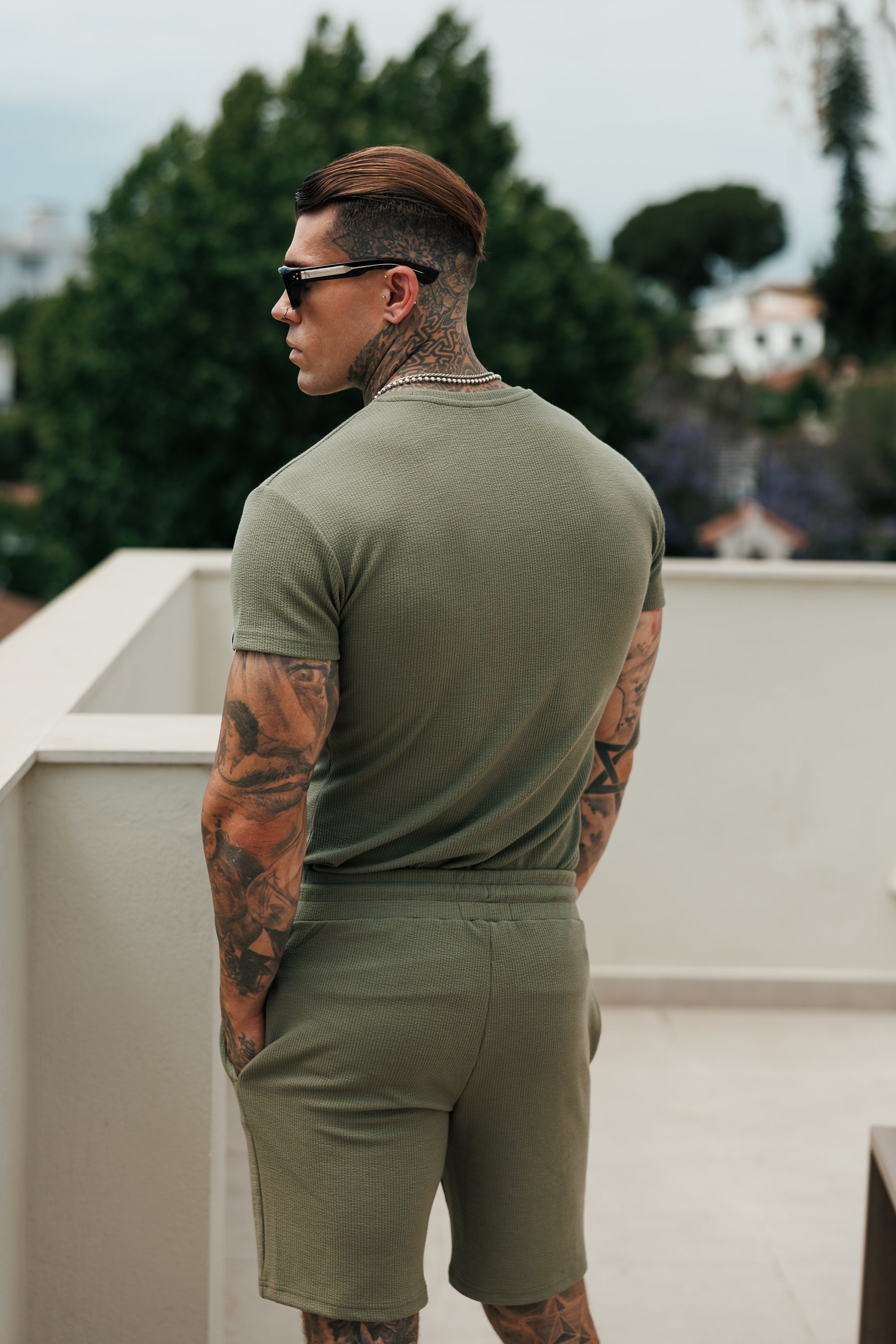Jersey Cord Olive T-Shirt - FSR096