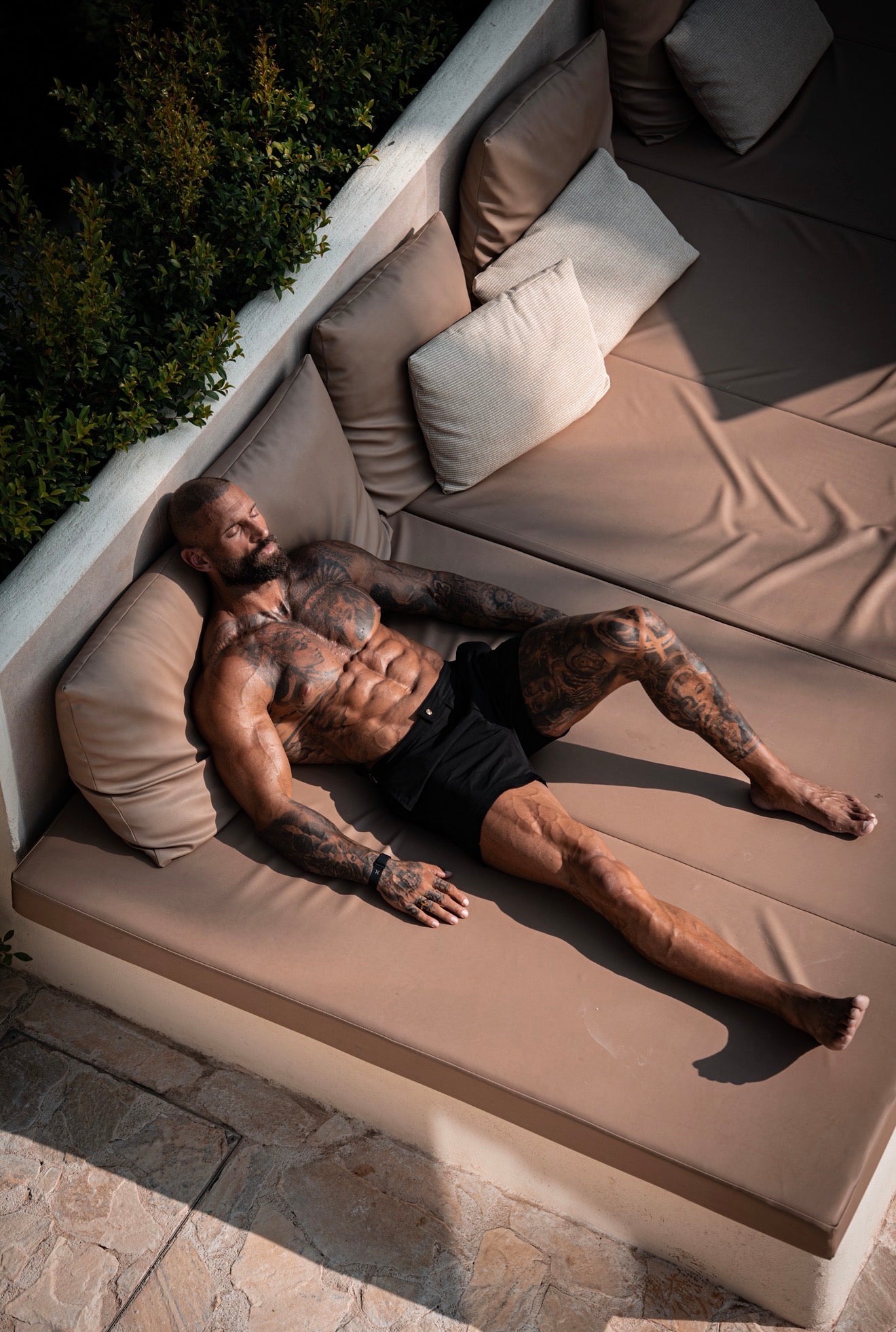 Black / Gold Swim Shorts - FSN236