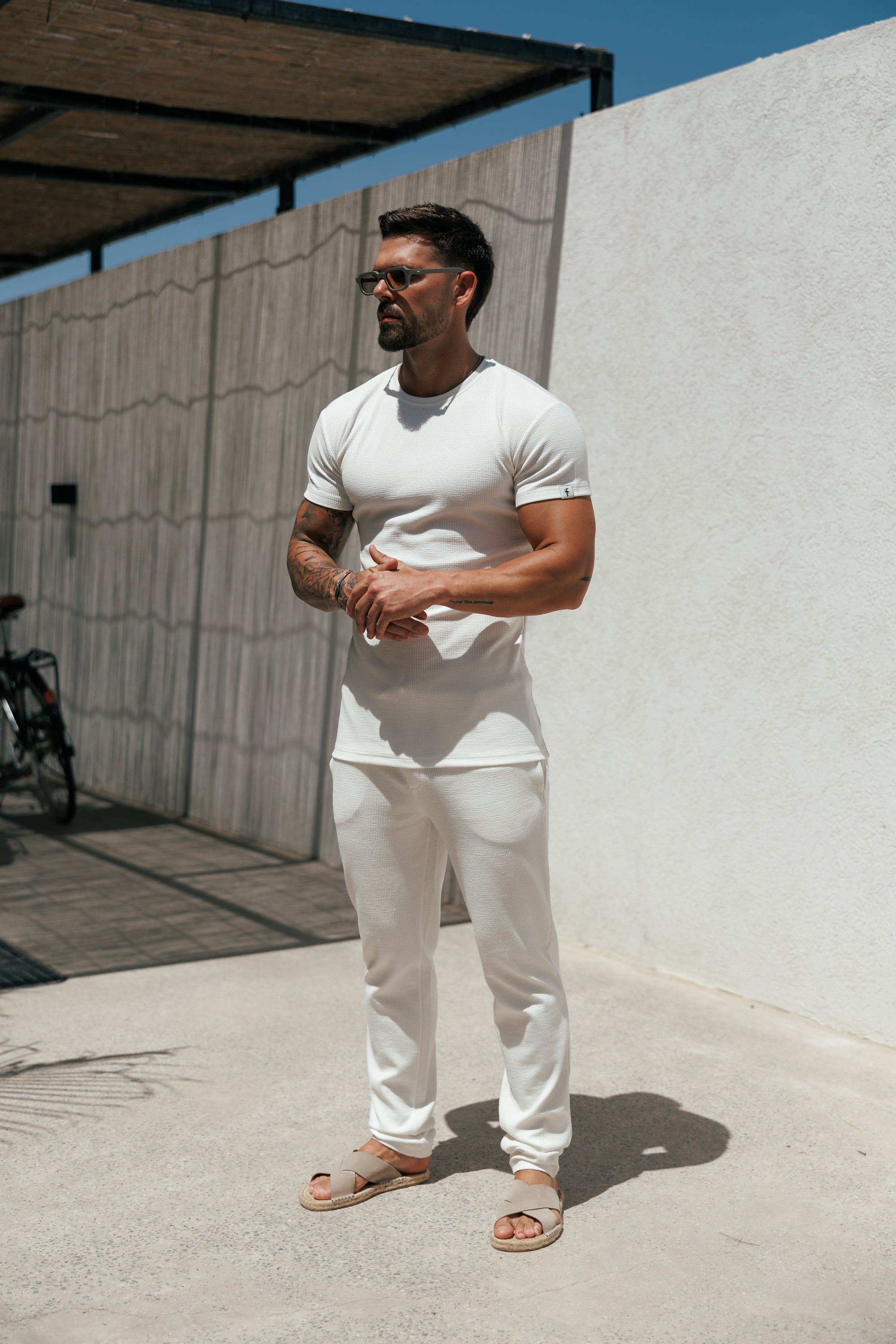 Jersey Cord White T-Shirt - FSR093 (PRE ORDER 12TH JUNE)