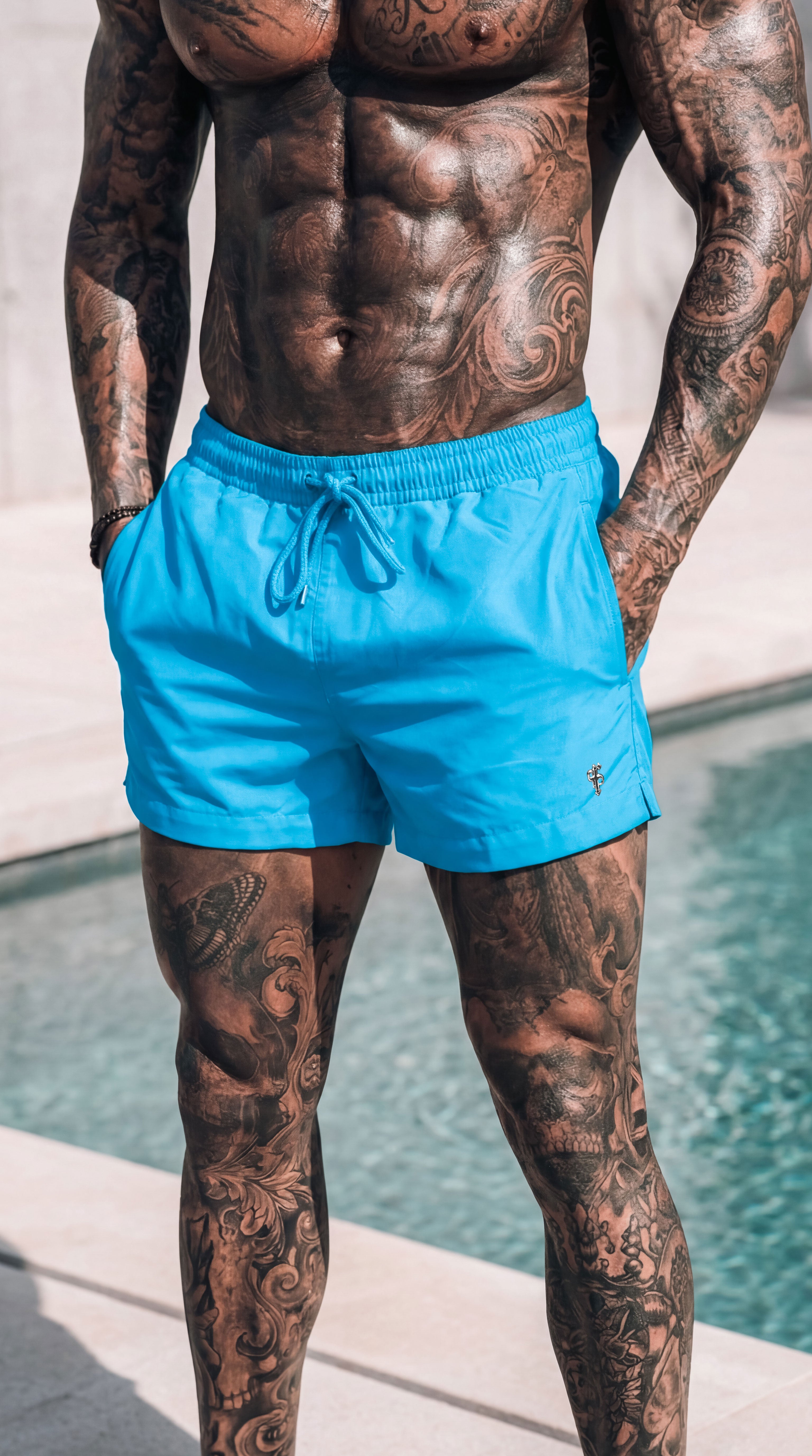 Blue / Silver Swim Shorts - FSH1321