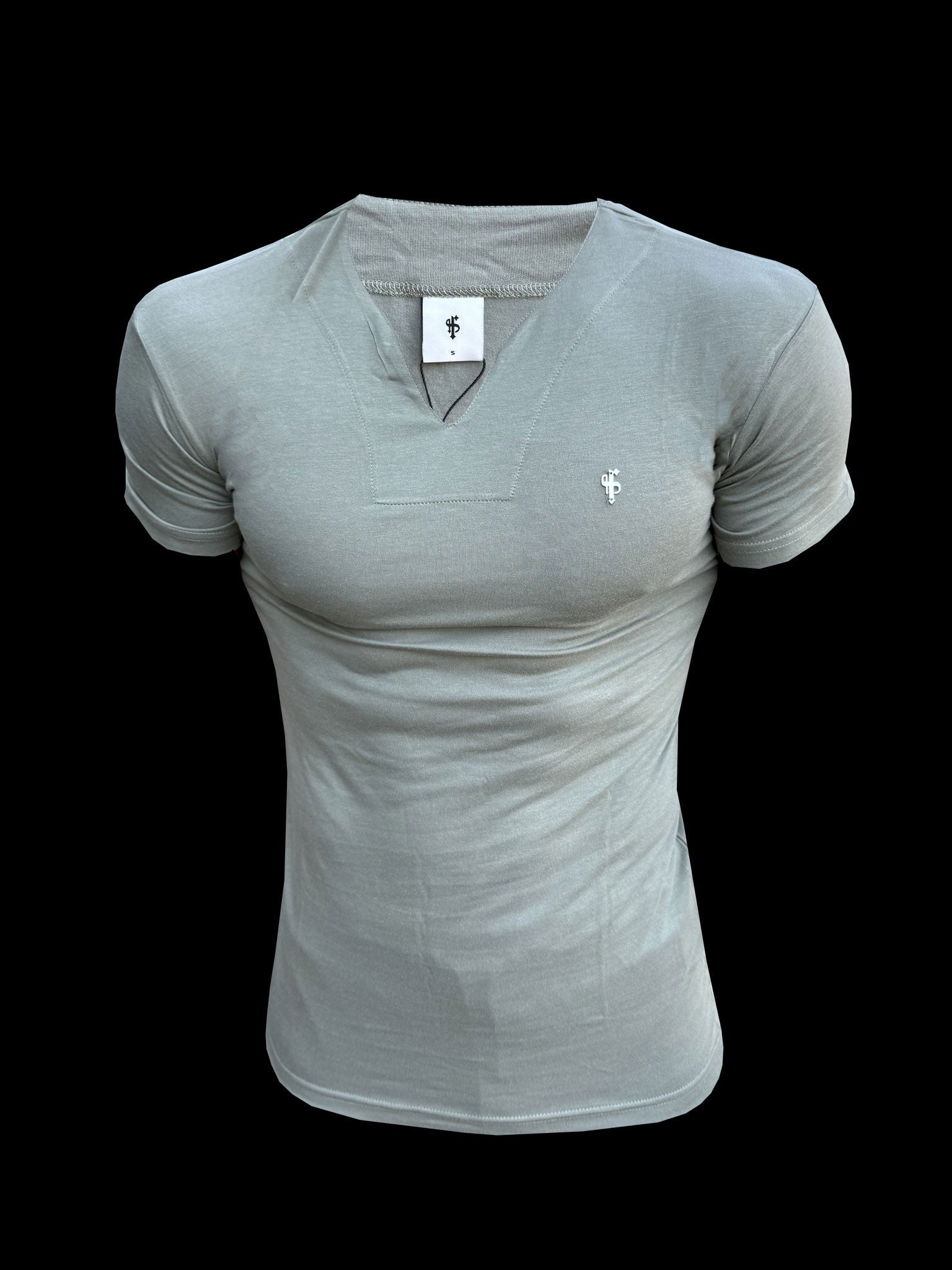 Advanced V Neck Bamboo Crew Short Sleeve Olive - FSH1510