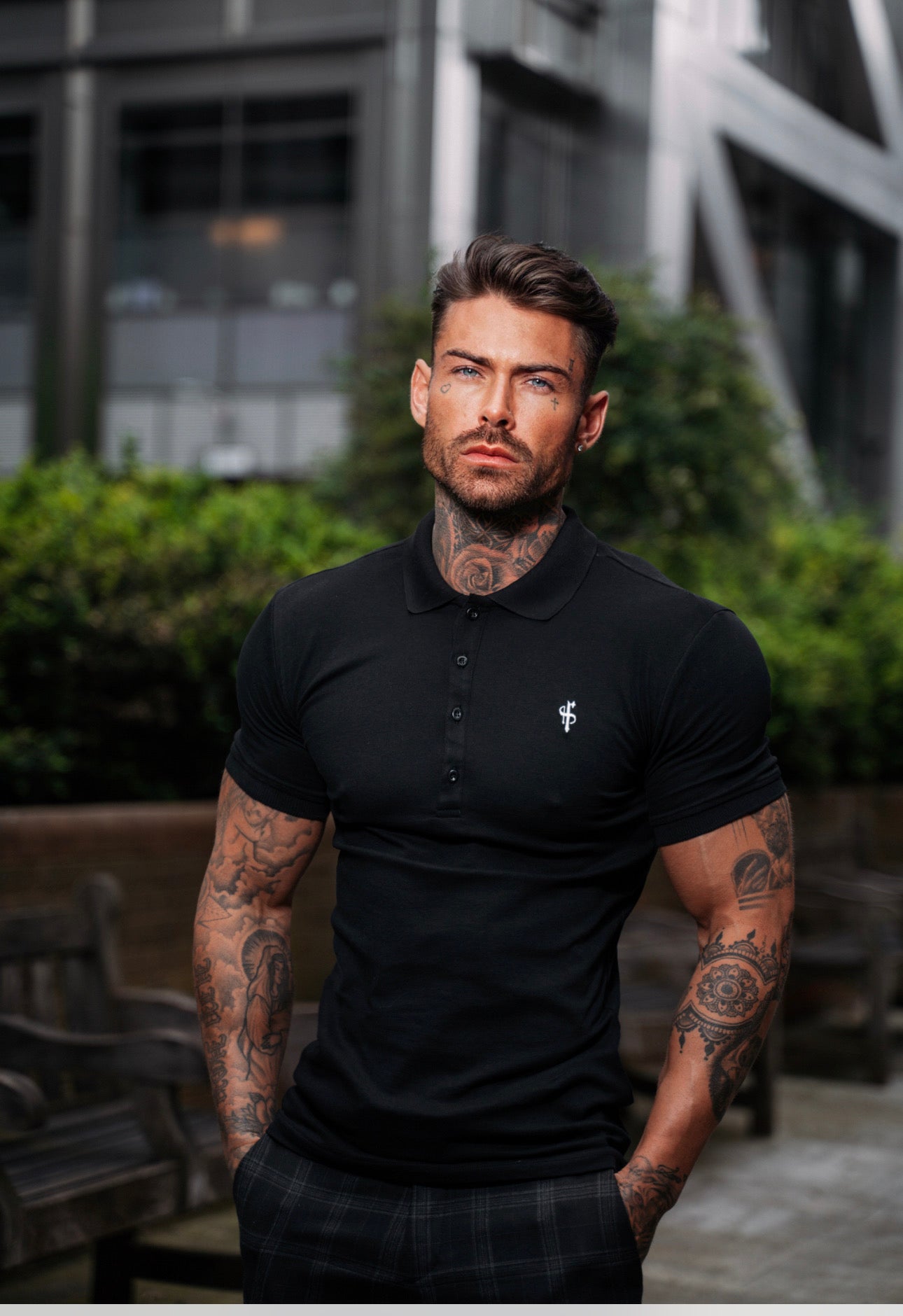 Classic Black Polo Shirt - FSH041 (PRE ORDER 11TH JUNE)