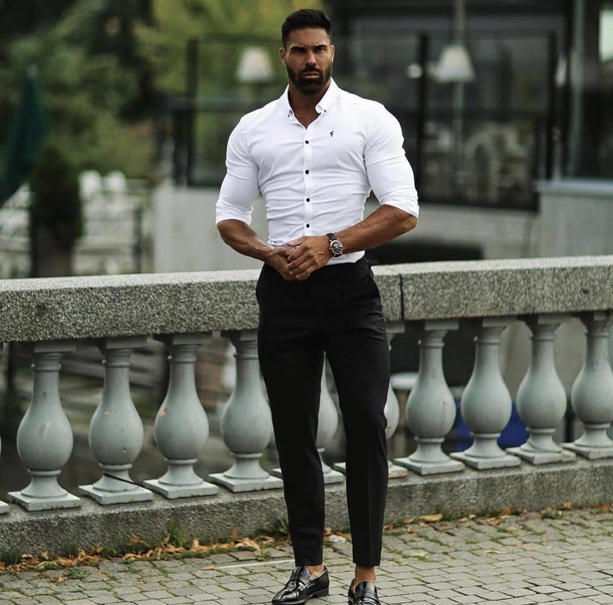 Super Slim Stretch Classic Oxford White - FS300 (PRE ORDER 18TH SEPTEMBER)