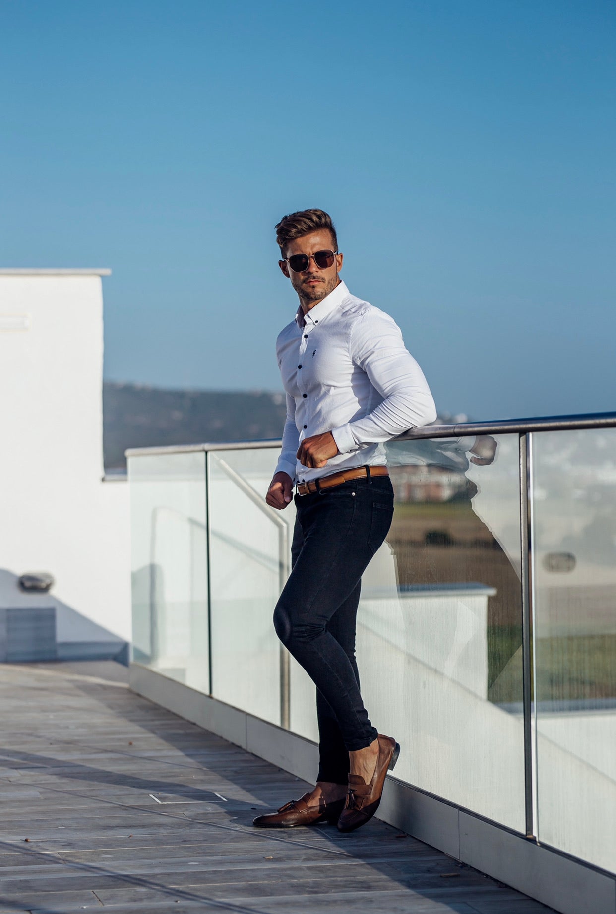 Super Slim Stretch Classic Oxford White - FS300 (PRE ORDER 18TH SEPTEMBER)