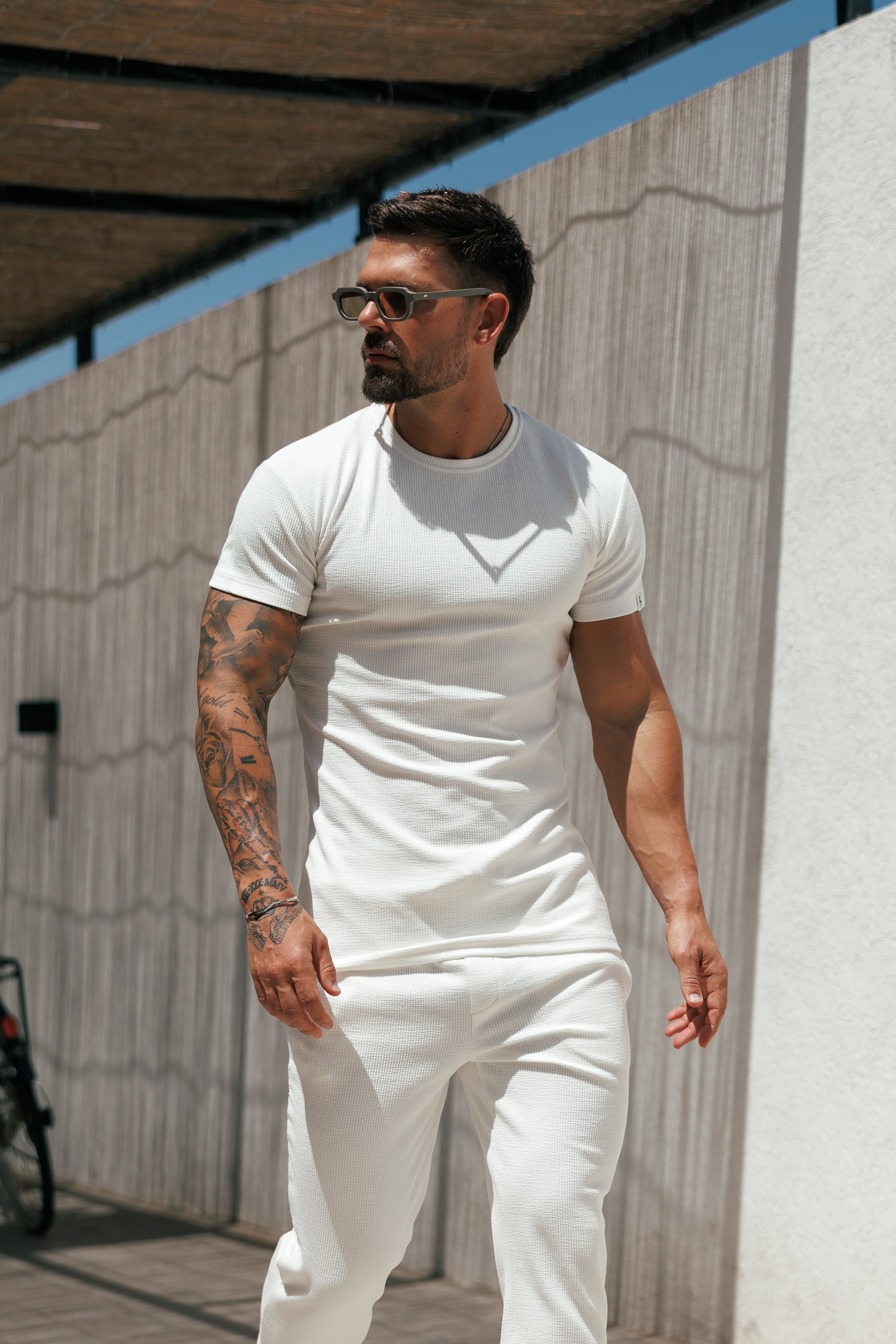 Jersey Cord White T-Shirt - FSR093 (PRE ORDER 12TH JUNE)