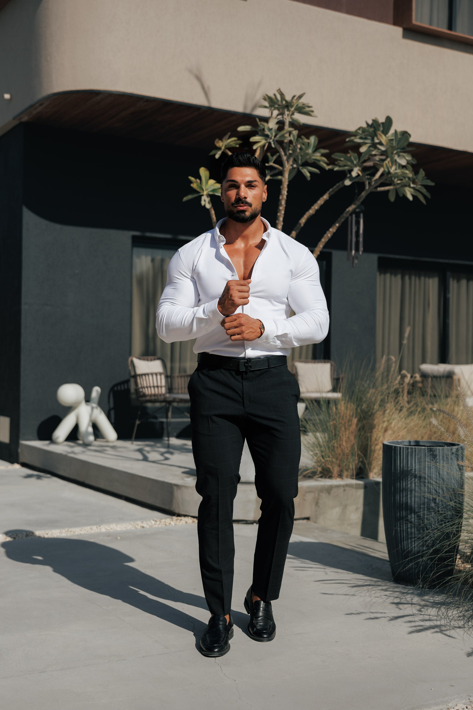 Super Slim Scuba White Long Sleeve Stretch - FS613 (PRE ORDER 30TH AUGUST)