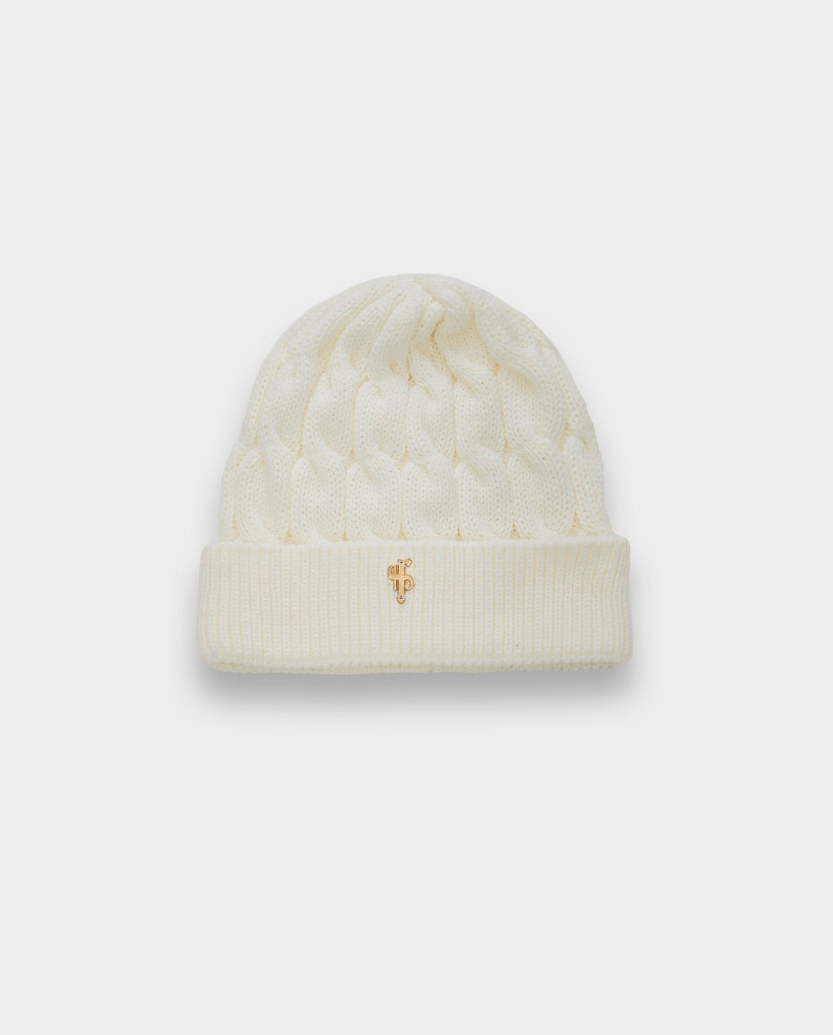 Cable Weave Beanie Hat Cream - FSA064