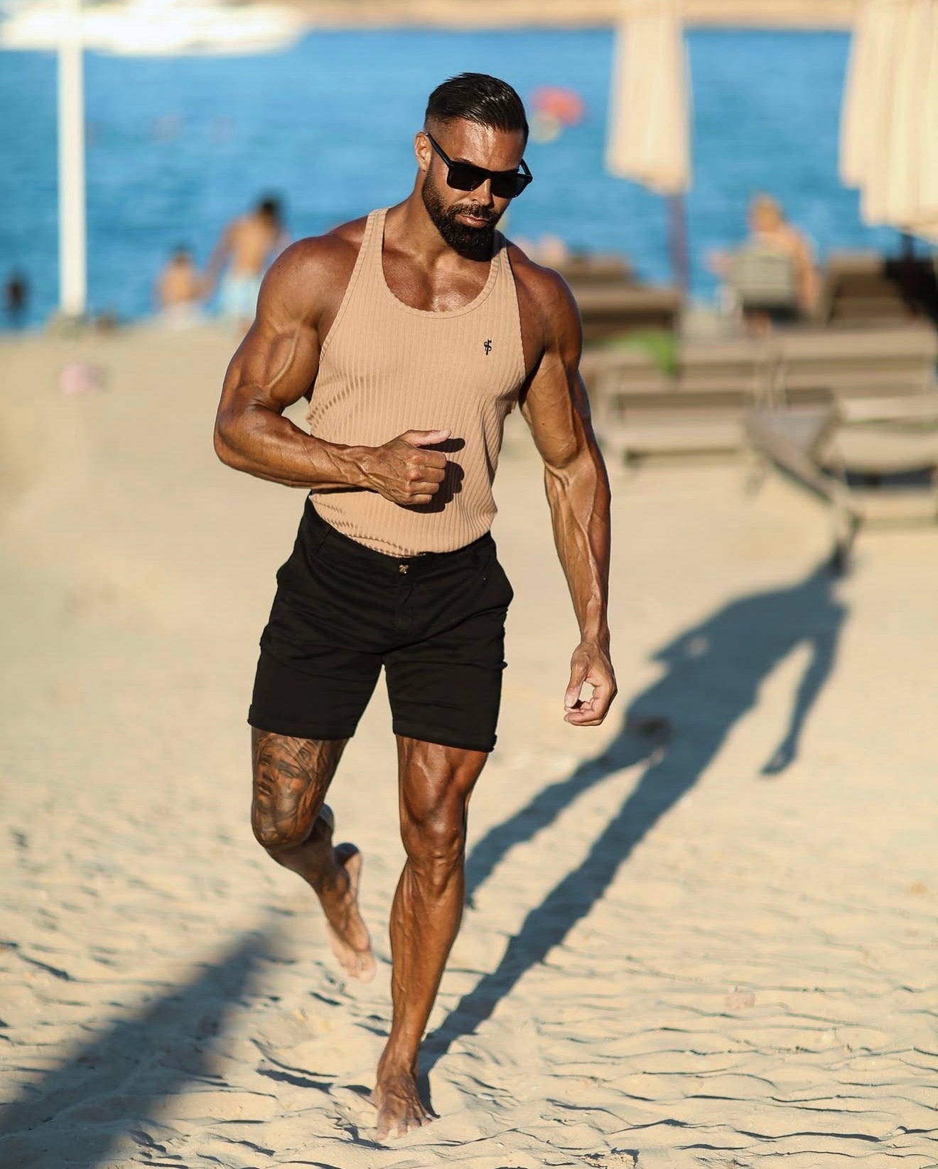 Slim Fit Black Chino Shorts - FSH266