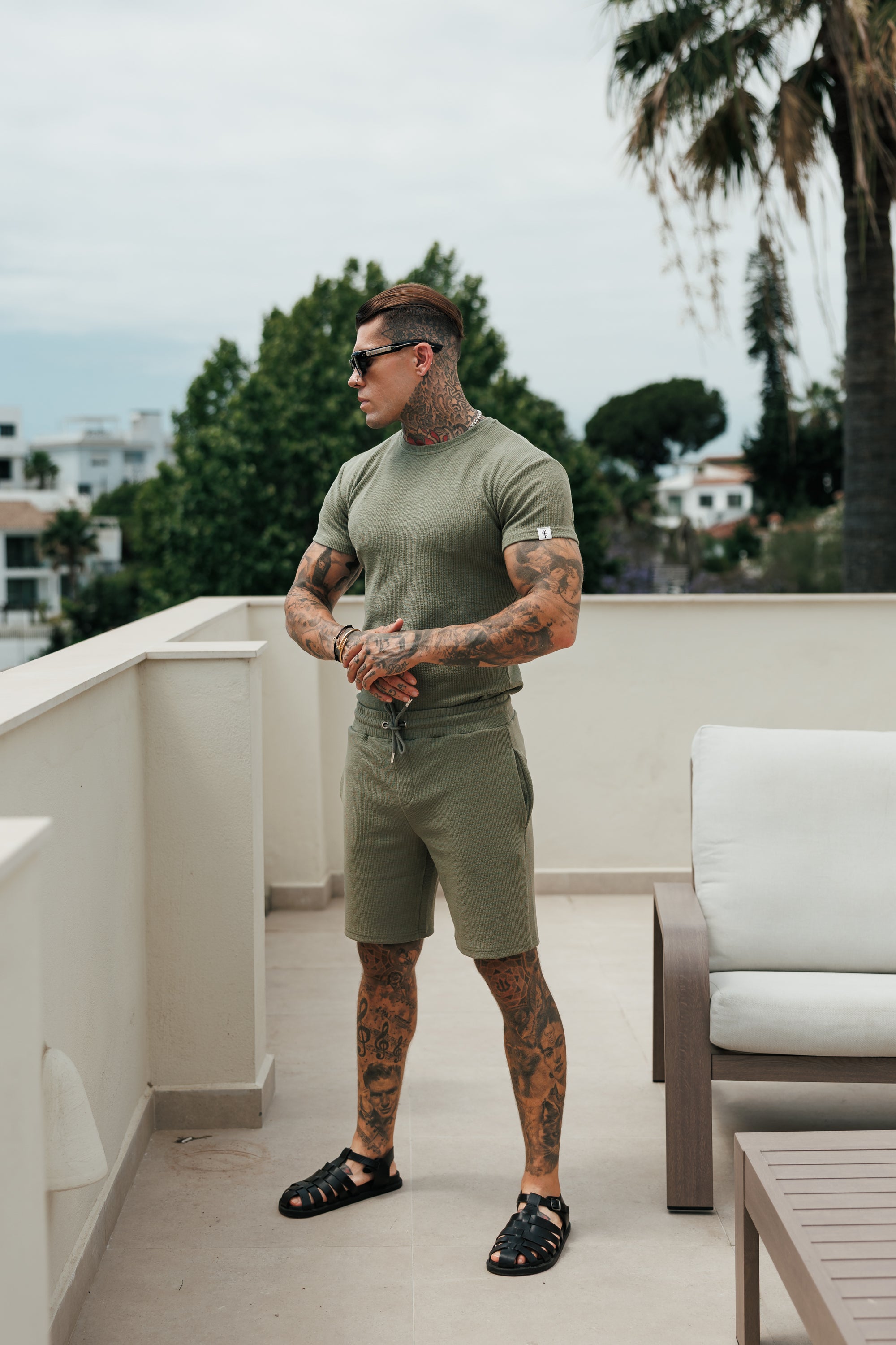 Jersey Cord Olive T-Shirt - FSR096