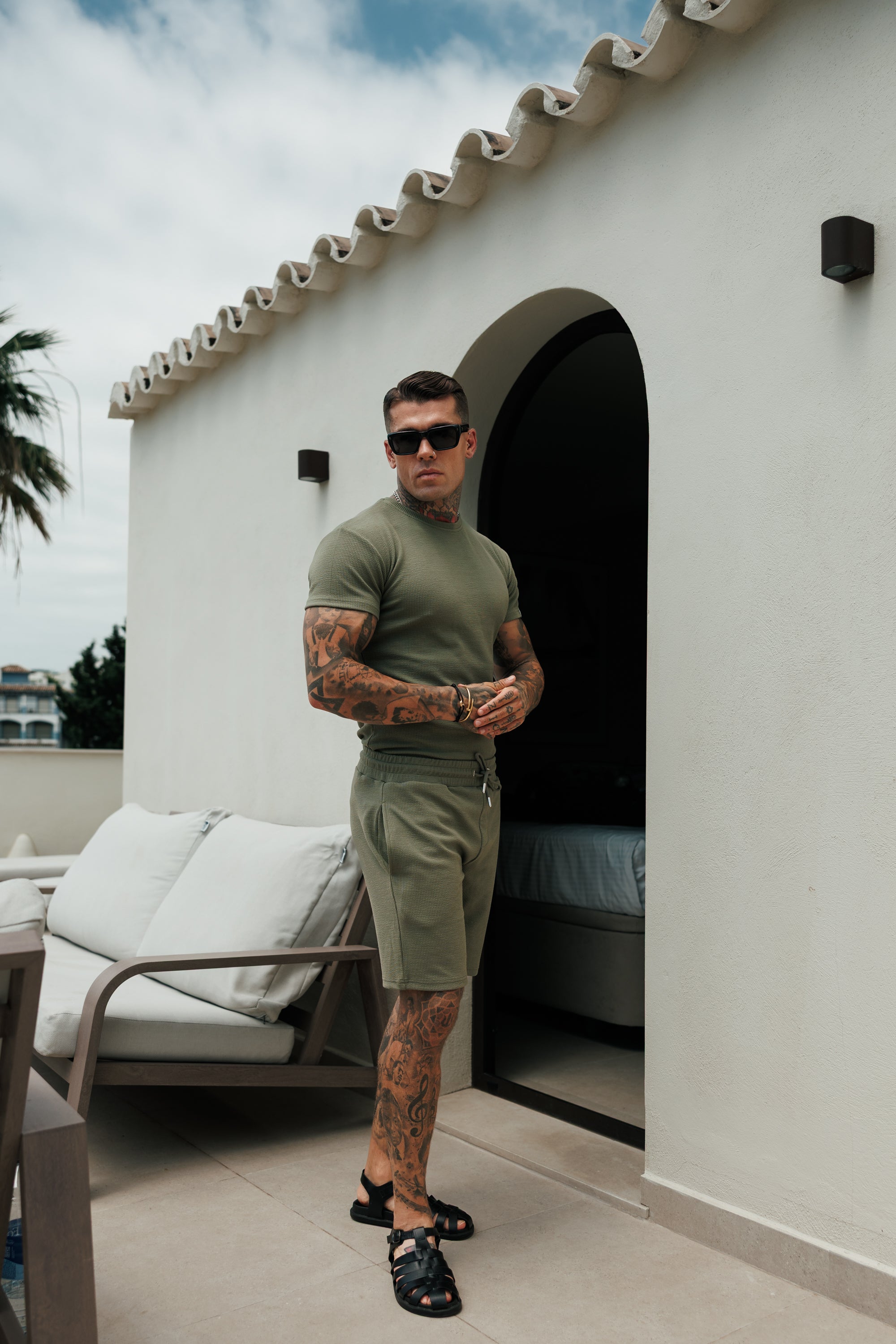 Jersey Cord Olive T-Shirt - FSR096