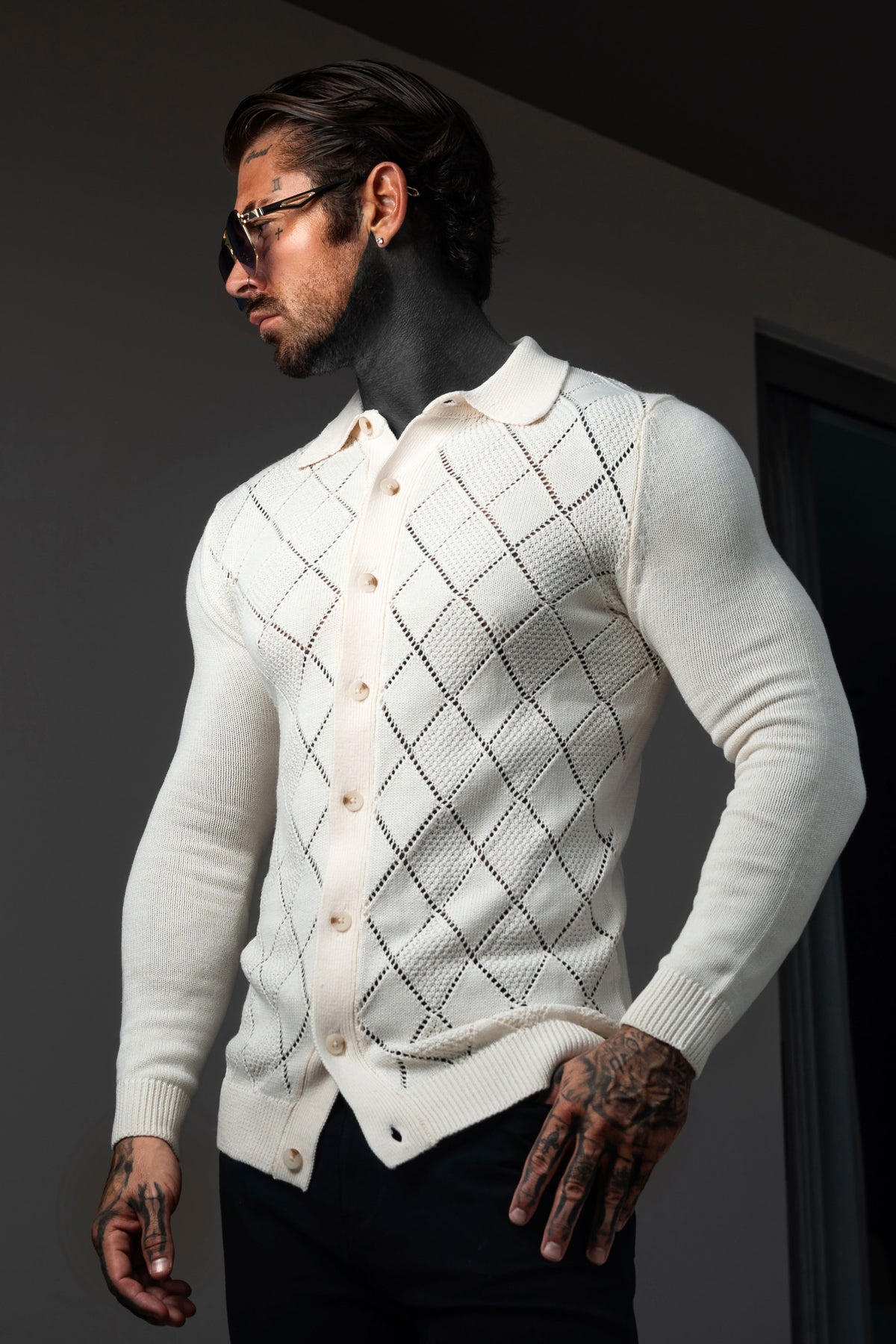 Black Diamond Perforated Shirt Long Sleeve - FSA016