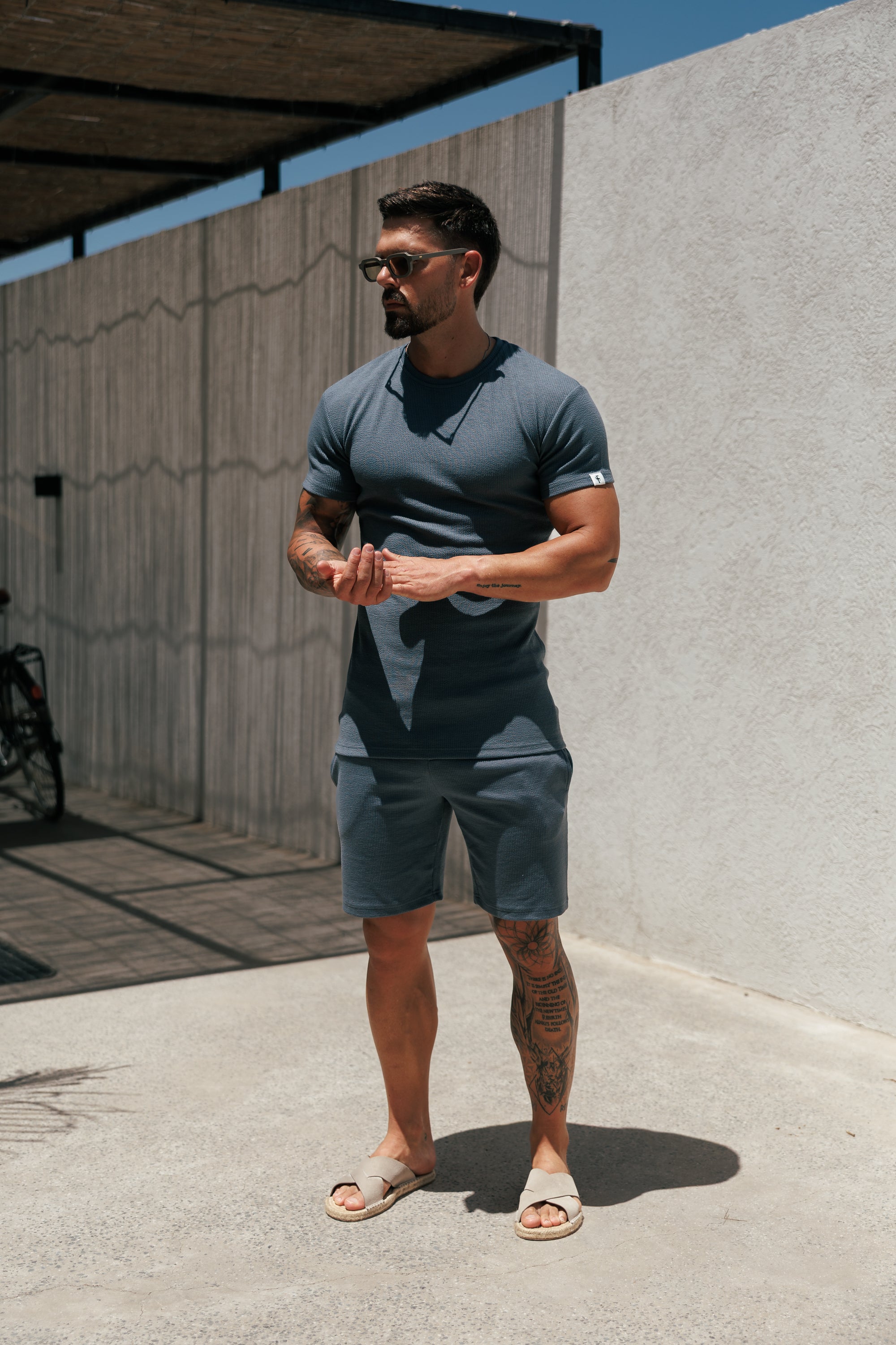 Jersey Cord Gunmetal Shorts - FSR084
