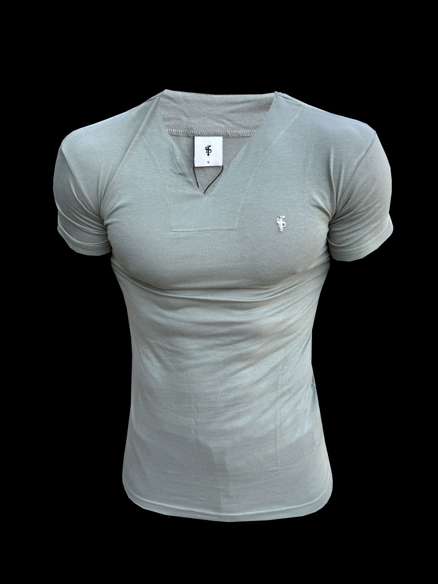 Advanced V Neck Bamboo Crew Short Sleeve Olive - FSH1510