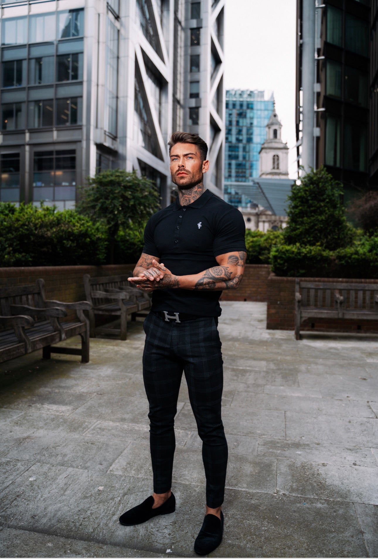 Classic Black Polo Shirt - FSH041 (PRE ORDER 11TH JUNE)