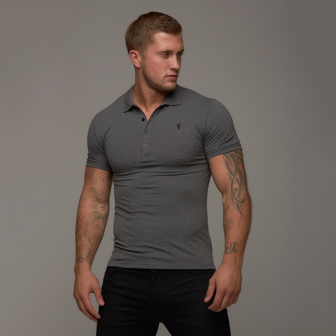 Classic Dark Grey Polo Shirt - FSH045
