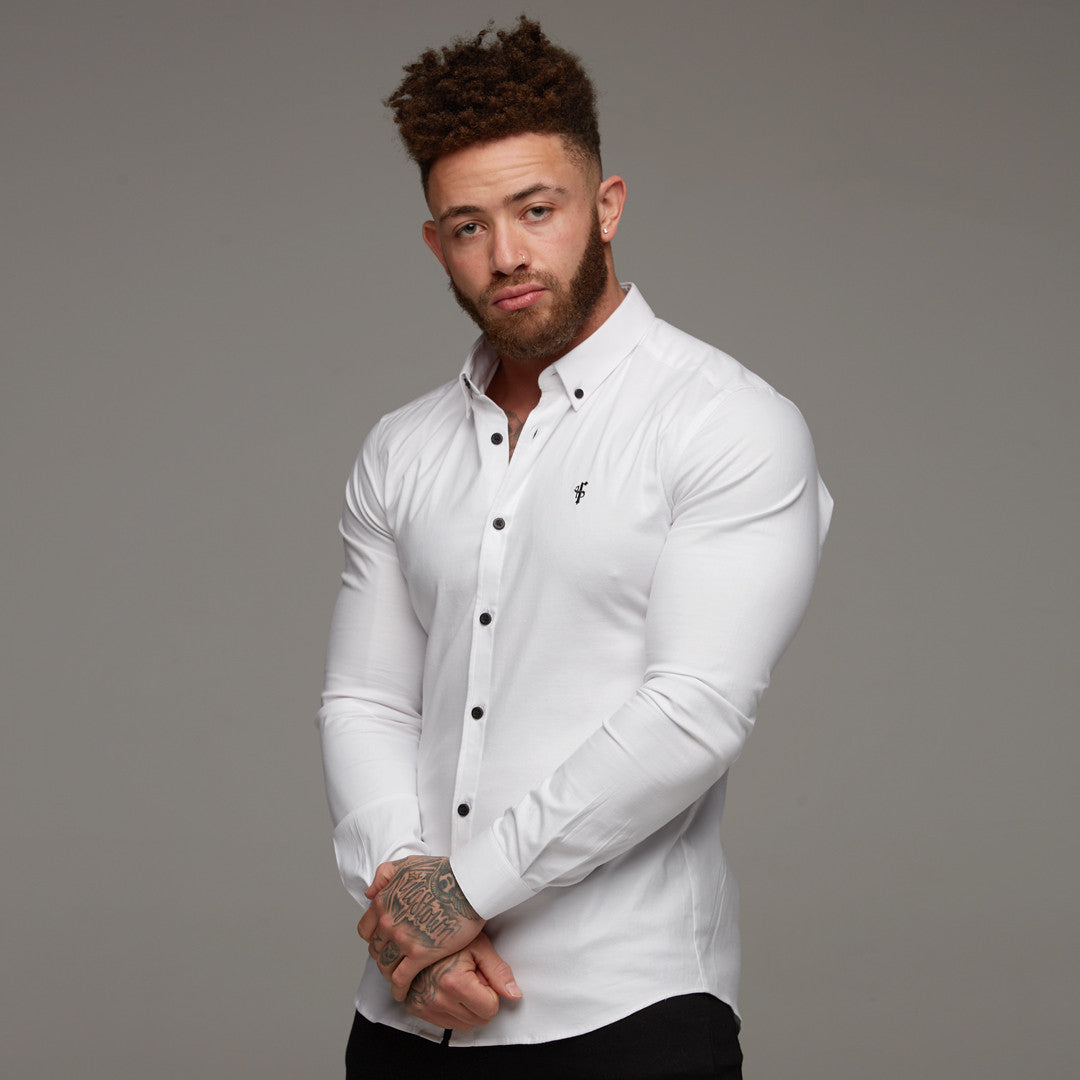 Super Slim Stretch Classic Oxford White - FS300 (PRE ORDER 18TH SEPTEMBER)