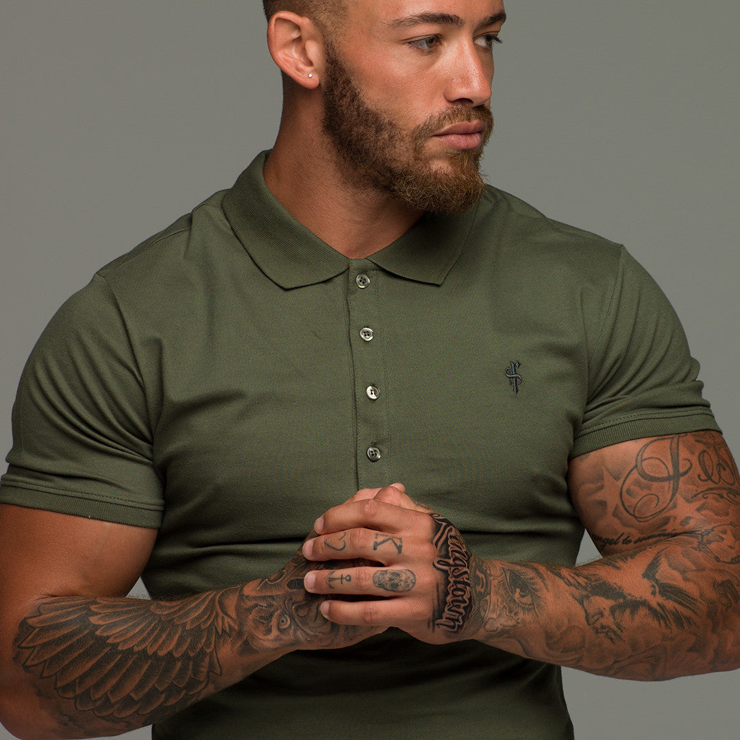Classic Khaki Polo Shirt - FSH043 (PRE ORDER 11TH JUNE)
