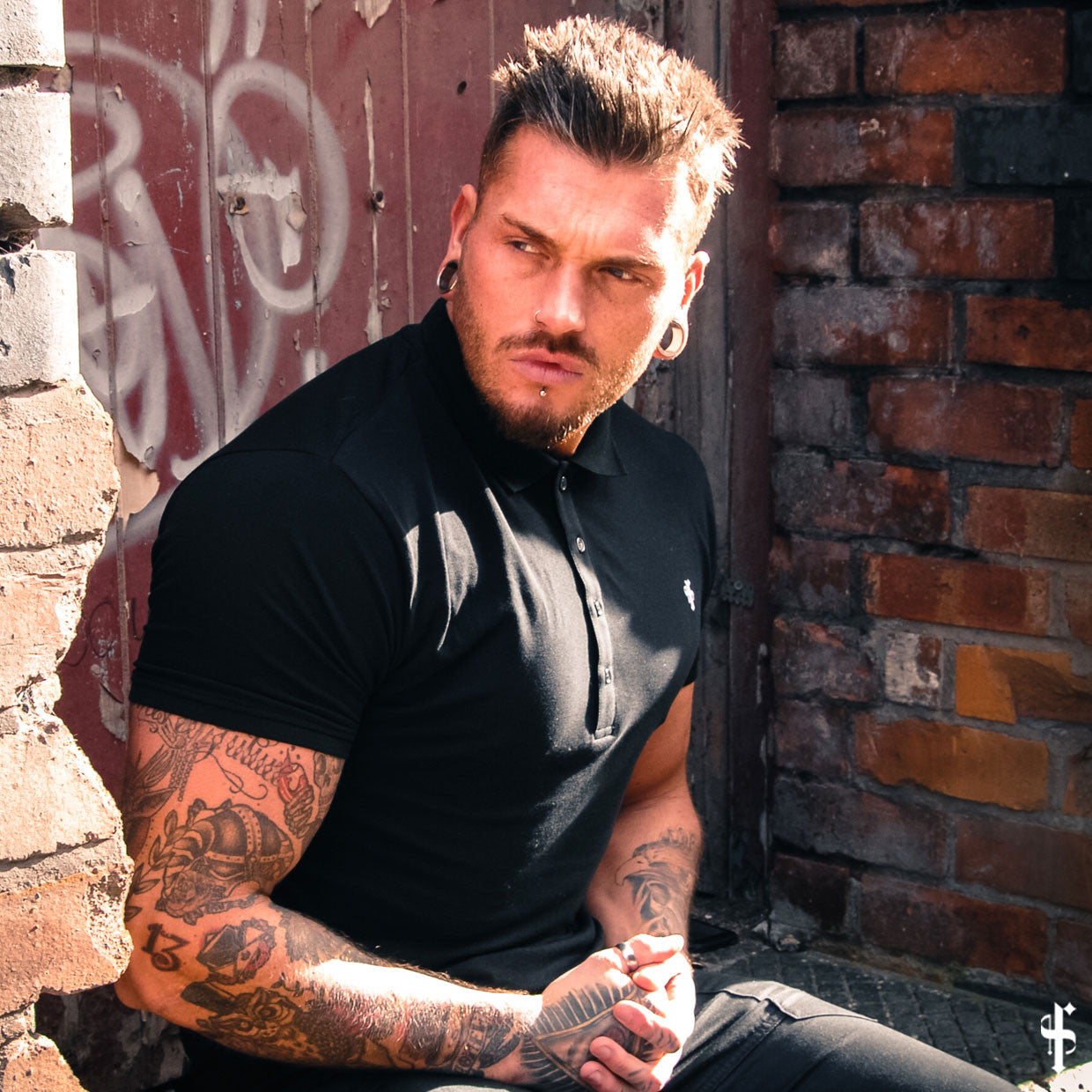 Classic Black Polo Shirt - FSH041 (PRE ORDER 11TH JUNE)