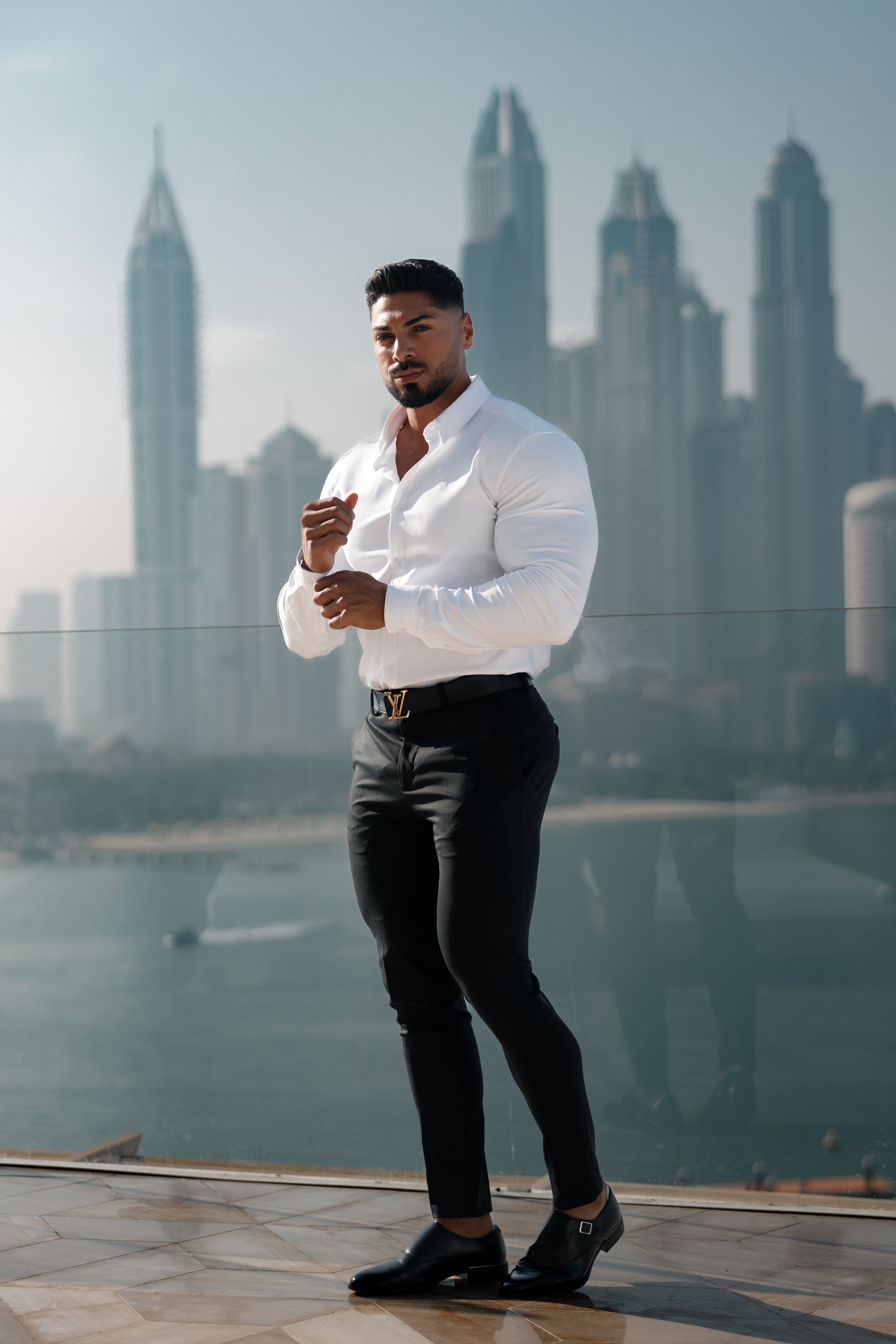 Super Slim Scuba White Long Sleeve Stretch - FS613 (PRE ORDER 30TH AUGUST)