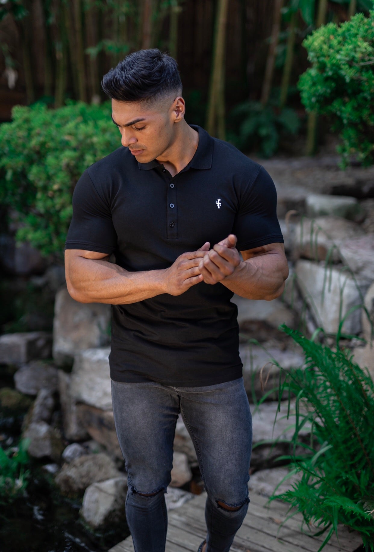Classic Black Polo Shirt - FSH041 (PRE ORDER 11TH JUNE)