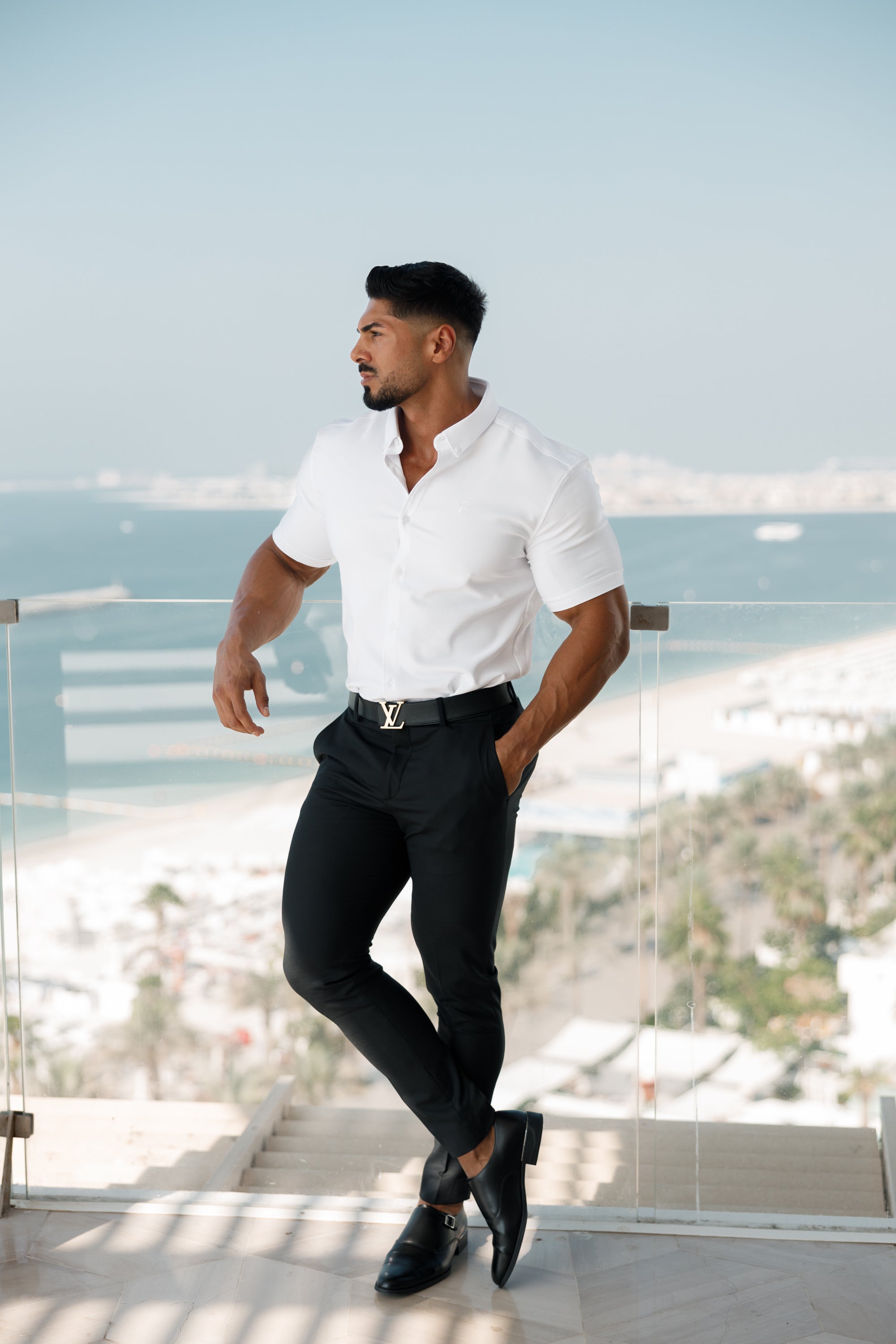 Super Slim Scuba White Short Sleeve Stretch - FS828 (PRE ORDER 30TH AUGUST)